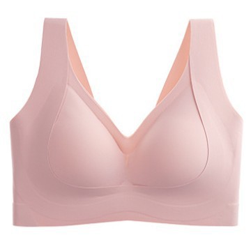 Women's Plus Size Seamless Bra Skin Friendly High Elasticity Breathable Wire-Free Lingerie With Lifting And Support_voghion.com