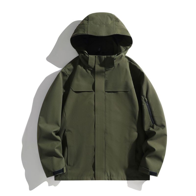 WASSUP朱雀冲锋衣户外露营男女情侣登山服春秋防风防水三合一外套|undefined