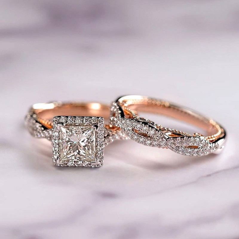 Shine Bright Everyday With Our Stunning Oval CZ Engagement Ring, 925 Sterling Silver Four-prong Setting. Stack With Three-row Cz, Minimalist Matte Geo_voghion.com
