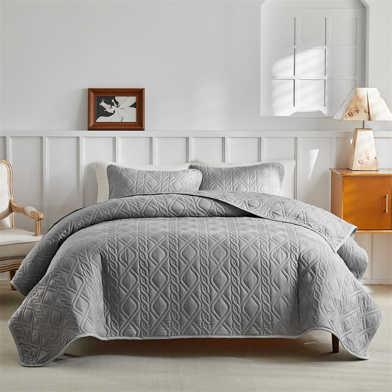 Cross-Border Foreign Trade Specializes in Rhombus Bed Cover Three-Piece Set Foreign Thin Quilt Temu Xiyin Aliexpress Bedding Wholesale Cross-Border Foreign Trade Specializes in Rhombus Bed Cover Three-Piece Set Foreign Thin Quilt Temu Xiyin Aliexpress Bedding Wholesale