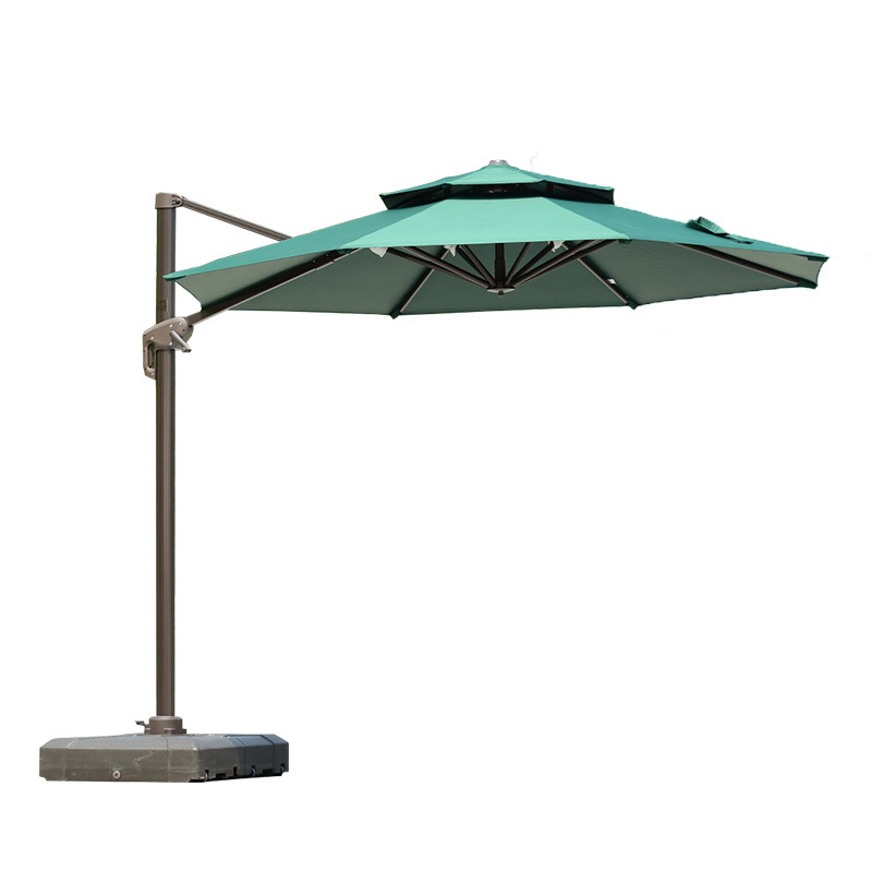 Mesa y silla al aire libre patio al aire libre impermeable protección solar ratán muebles combinación balcón ocio ratán Silla de tres piezas conjunto