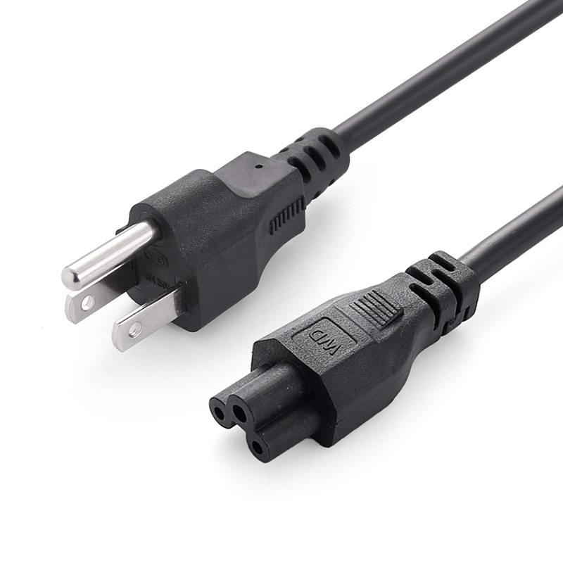 Cable de alimentación de cola de ciruela estándar americano Cola de ciruela de tres enchufes Cable de alimentación de cola de ciruela de tres enchufes de estilo americano Cable de alimentación de tres núcleos