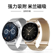 适用华为WatchGT智能手表带米兰尼斯双磁吸金属GT4 GTpro新款表带