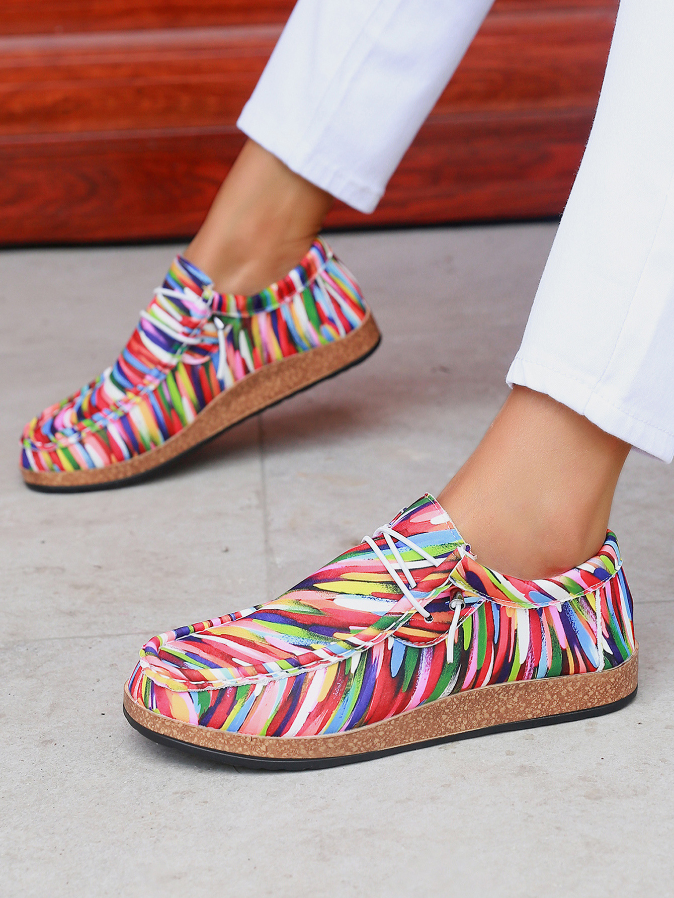 2024 new plus size board independent day color single one foot lazy shoes, canvas shoes_voghion.com