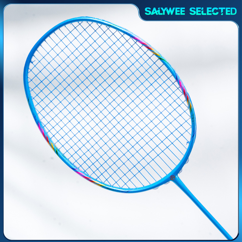 Alpsport productos genuinos raqueta de bádminton barbacoa ultraligero de alta libra completa fibra de carbono 8u adulto profesional al por mayor