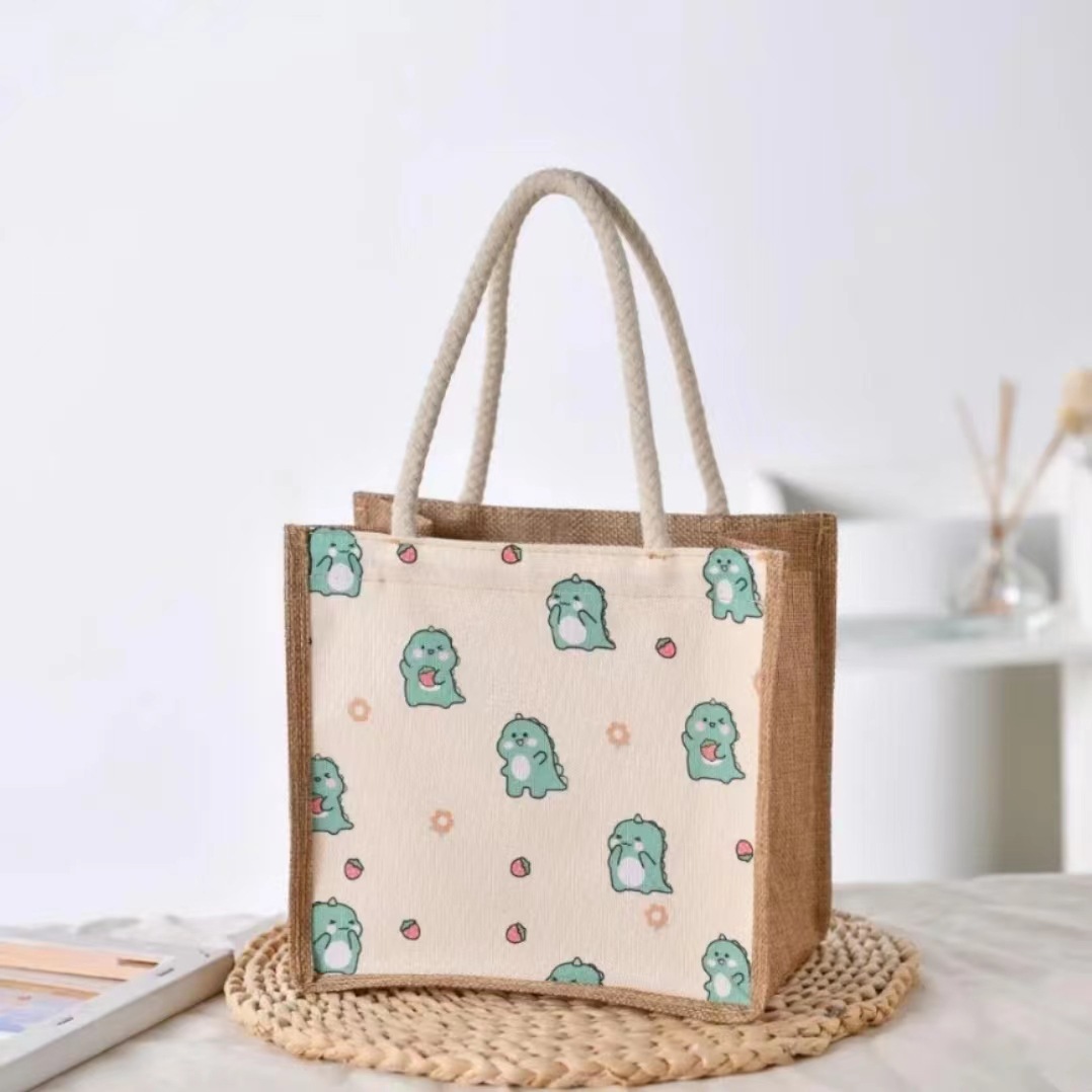 factory Cotton and hemp Shopping bag Flax Handbag advertisement Gift Bags Natural hemp capacity Drawstring soft Storage bag