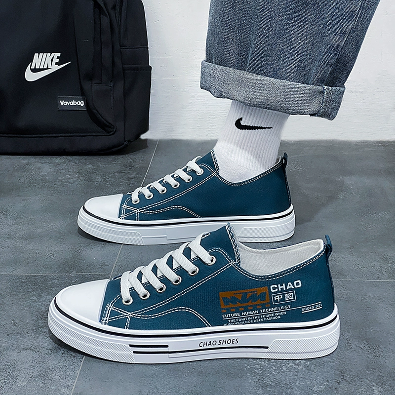 Холщовая обувь, мужская обувь, летняя тонкая дышащая модная универсальная повседневная обувь с низким берцем, студенческие черные кроссовки, мужская модная обувь