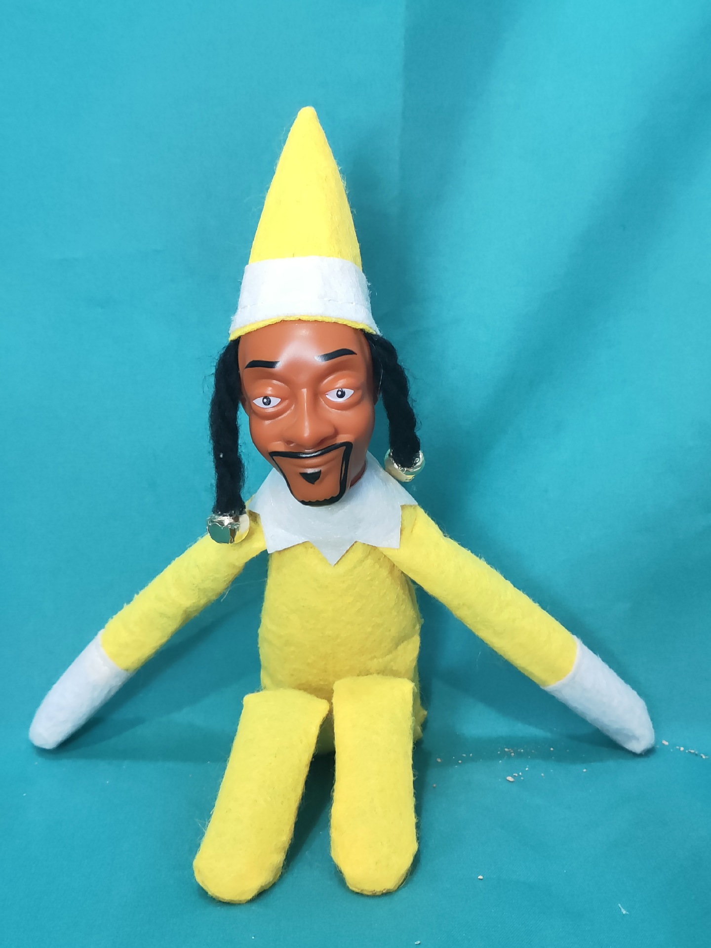 Muñecas de resina transfronterizas muñecas de felt negro Snoop on a Stoop Snoop curved Christmas Genie Doll