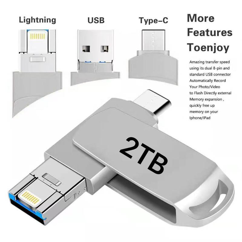 Cross-border wholesale U disk gifts for Apple mobile phone U disk 64g/128g/512GB/1TB/2TB foreign trade procurement
