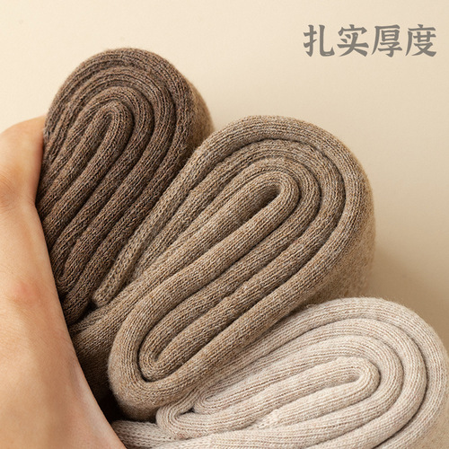 Velvet thickened warm socks women's stockings winter calf socks women's pressure stovepipe autumn and winter stockings towel socks