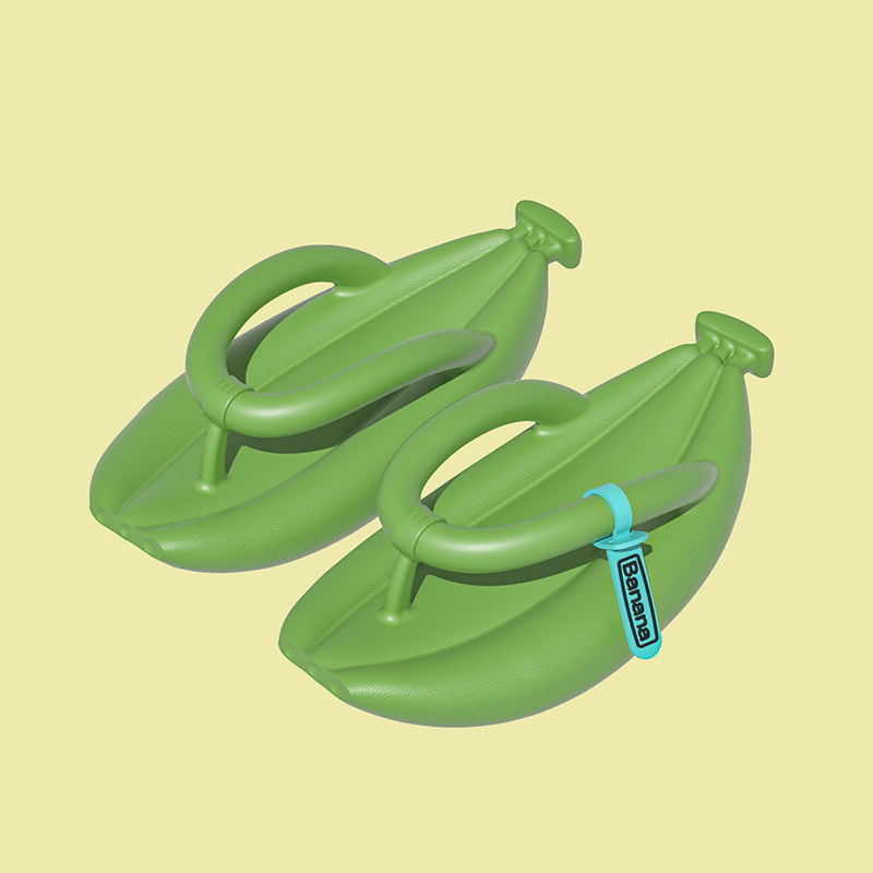 Green flip flops
