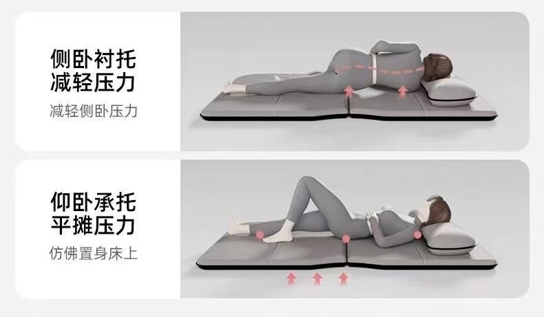 Car Foldable Mattress Sleeping Pad Rear Seat Sleeping Gadget Car Chenille Folding Bed Universal Non-Inflatable Bed