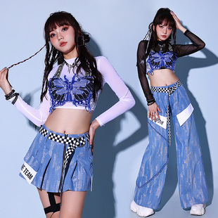 kpop女团演出服韩舞打歌服套装嘻哈街舞商演舞台装成人爵士舞服装-阿里巴巴