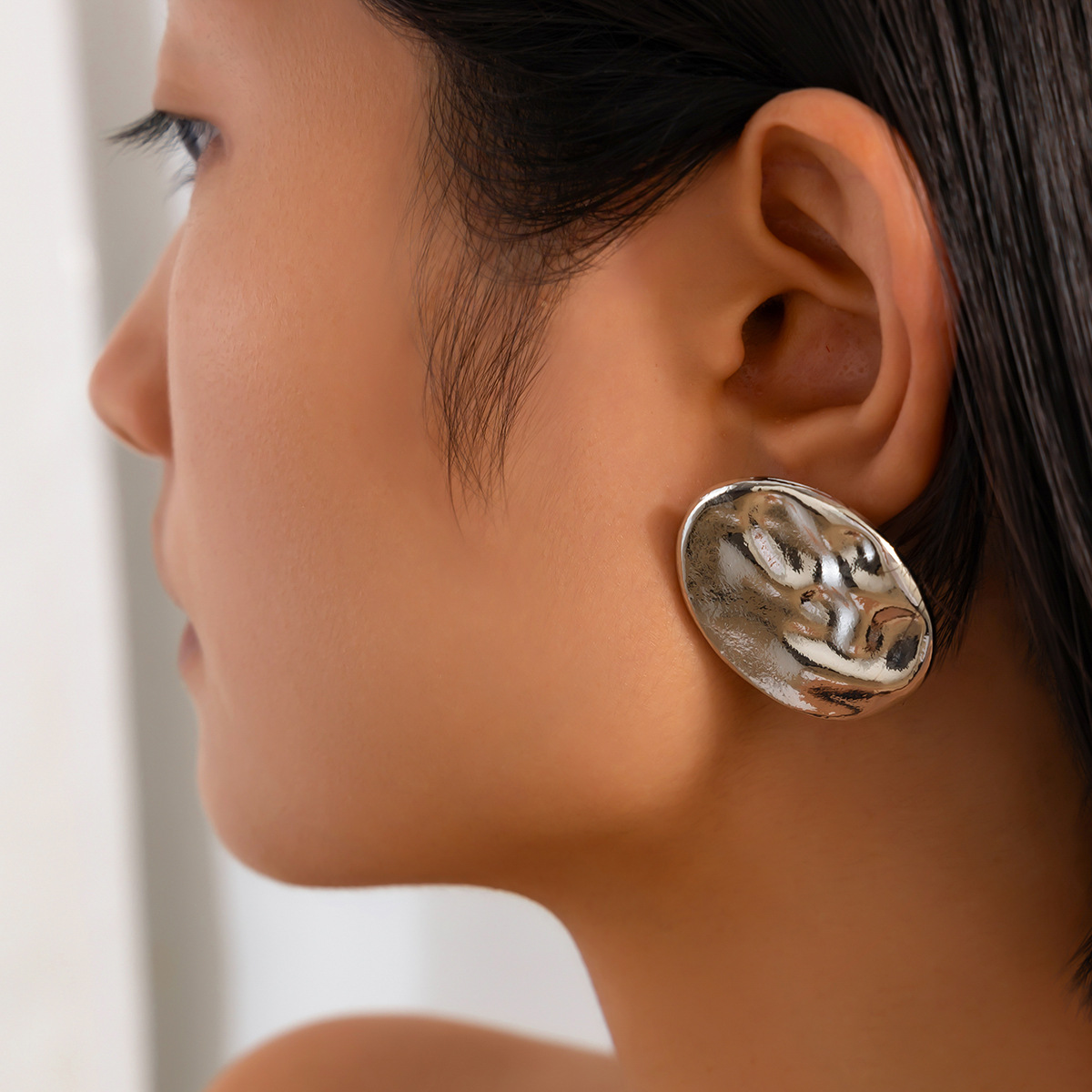 12g Weight Steel needle Ear Needle Material Drop Earrings, Ear Studs Classification 1 Pair Quantity Party, Street Occasion Alloy Material Geometric Pattern Women's Gender Polished Finish Plating Design Exaggerated, Punk Style 1 Pair Exaggerated Punk Geometric Plating Alloy Drop Earrings Ear Studs 10