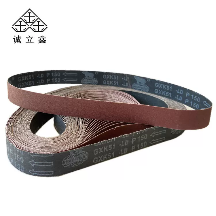 厂家直供犀利-LD氧化铝黑布砂带木工不锈钢工艺品打磨专用