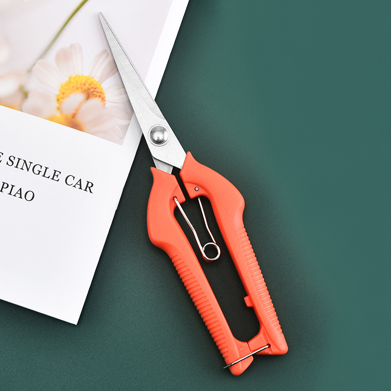 不锈钢树枝修枝剪采摘水果花木剪园林果树花卉枝嫁接园艺剪刀工具