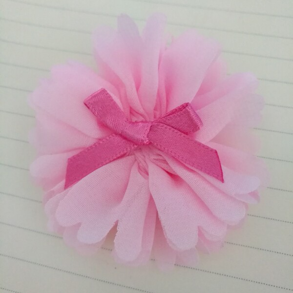 Fuchsia cotton children's cloth with bow