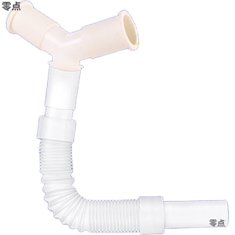 洗濯機排水三方継手 Y字型二股下水管 三方延長ホース 床排水継手 排水管|undefined