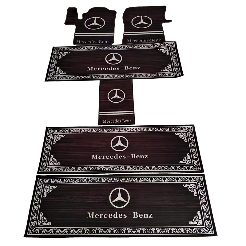 Mercedes-Benz – Car Floor Modelə uyğun ayaqaltı - mercedes-benz-full-set-black-thickened