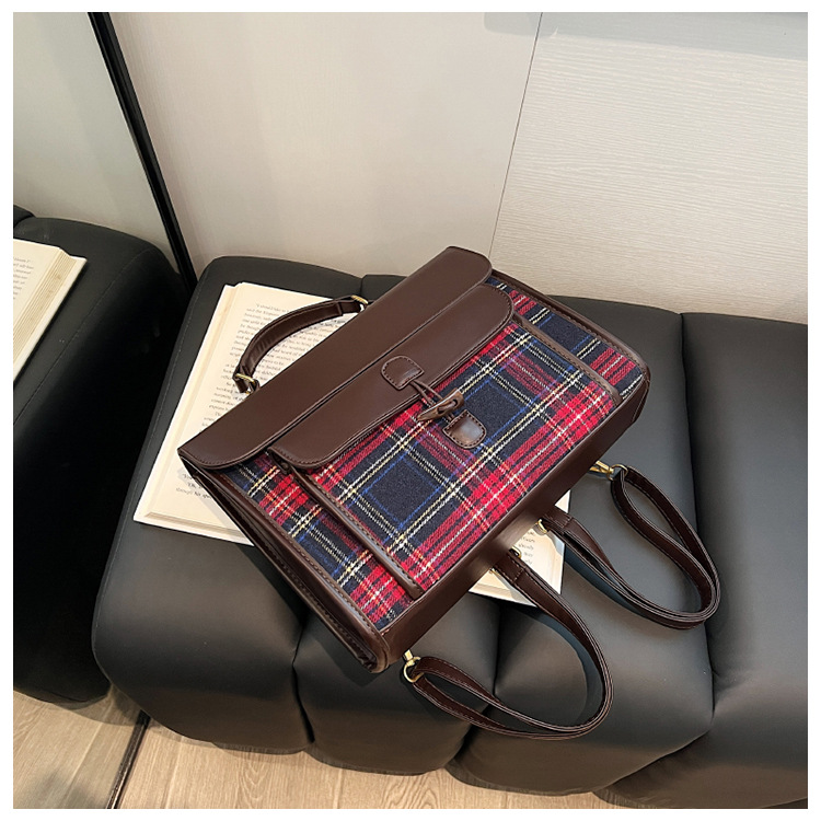 Naiste ruuduline crossbody seljakott sügis- ja talvehooajaks_voghion.com