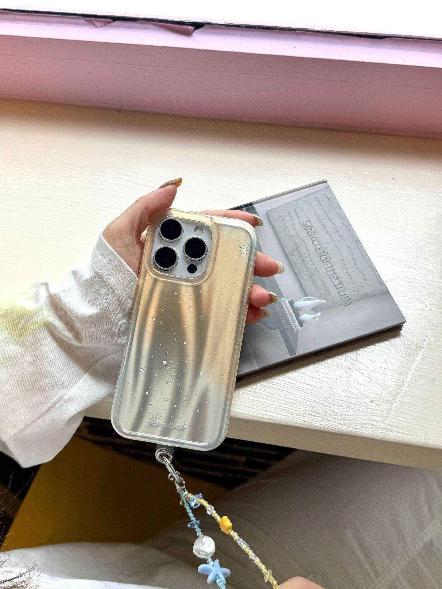 Fantasía pequeña y fresca brillo láser para Apple 15ProMax funda para teléfono móvil 16Pro cadena 14/13 nuevo 16PM