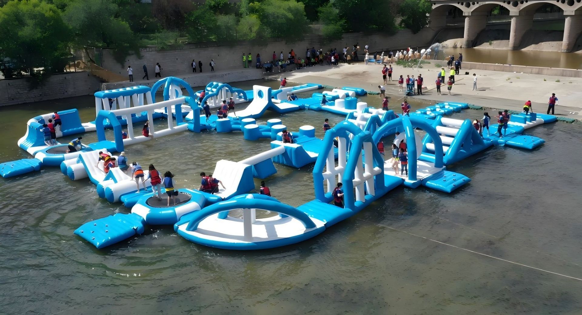Agua inflable, castillos inflables, accesorios, juguetes para niños personalizados, inflables, al aire libre, gran lago, agua, agua, agua