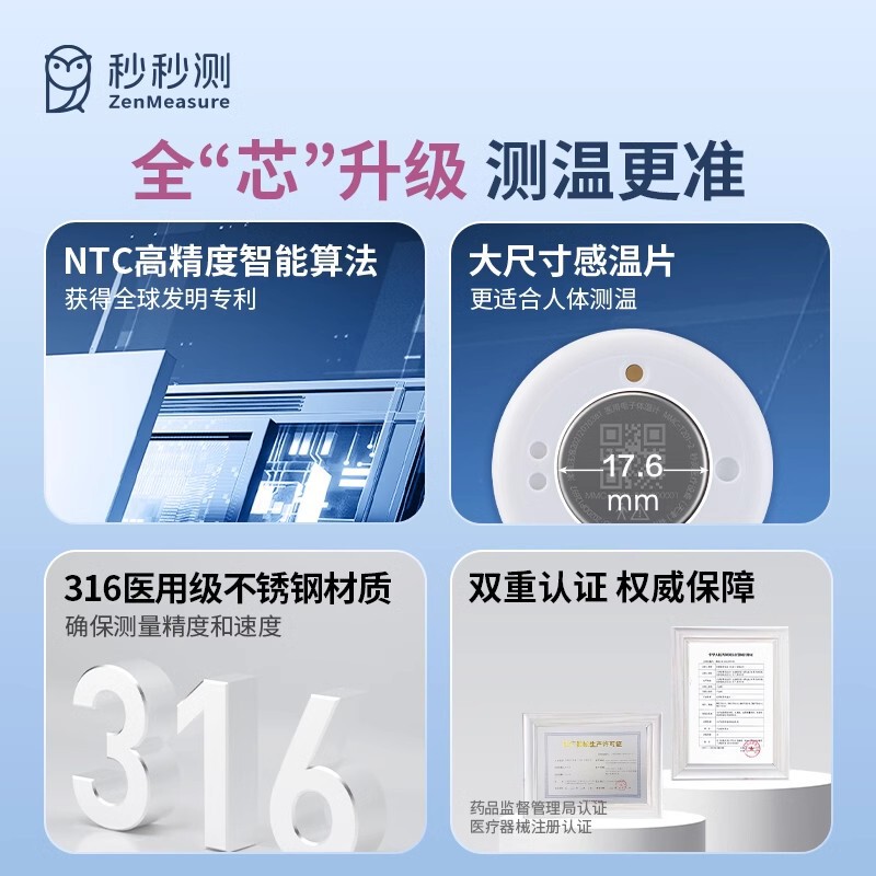 秒秒測定知能体温計Pro bluetooth乳児発熱家庭用電子多用途標準測定温度|undefined