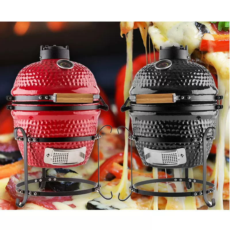 13英寸家用陶瓷烧烤炉便携式厨房焖熏炉BBQ车载后备箱烤肉架电泳