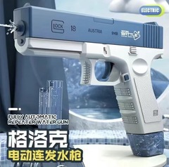 国境を越えた新型グロック電動連発水鉄砲子供玩具夏に大規模なぬいぐるみ噴水玩具を卸売りする