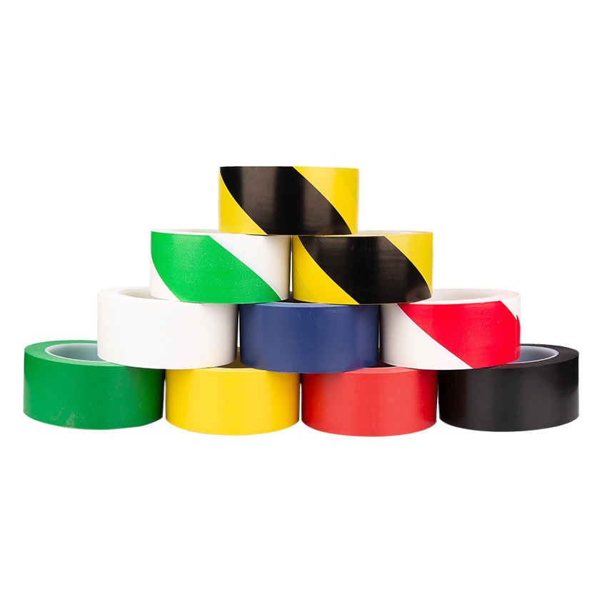 Cinta de advertencia de PVC negra y amarilla de 33 metros, marcador de advertencia para taller, marcado de piso tipo cebra, industrial y resistente al desgaste.