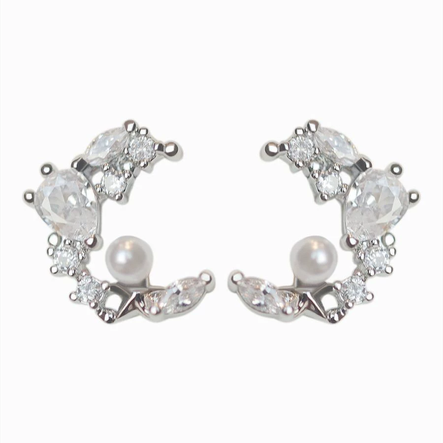 Серьги из жемчуга, серебряная игла, стиль легкой роскоши, серебро 925 образец