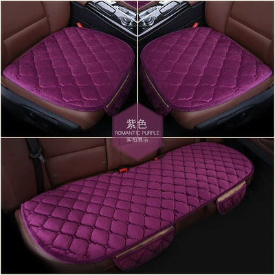 Seat cushion, seat cover — Diamond Shape - three-piece-set-purple