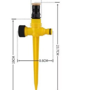Rociador giratorio automático de 360 grados rociador de riego ajustable riego de jardín césped Greening equipo de rociadores