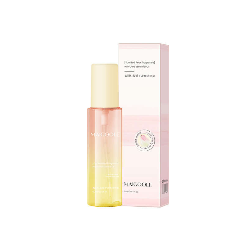 El aceite esencial para el cabello de la rosa roja del sol, el rociado de aceite esencial para el cabello, la reparación de la herradura suave, la mejora del cabello seco y peludo, los fabricantes