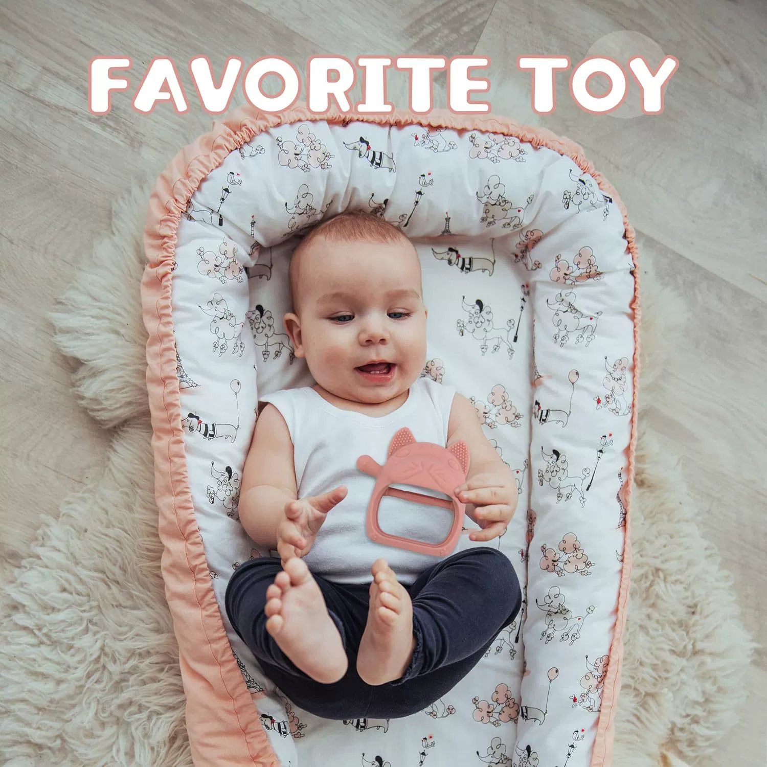 Children's teether, food silicone, toy for correct bite, relief from teething