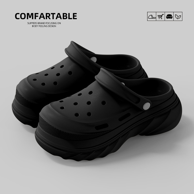 eva 외 착용 여성뮬슬리퍼형샌들