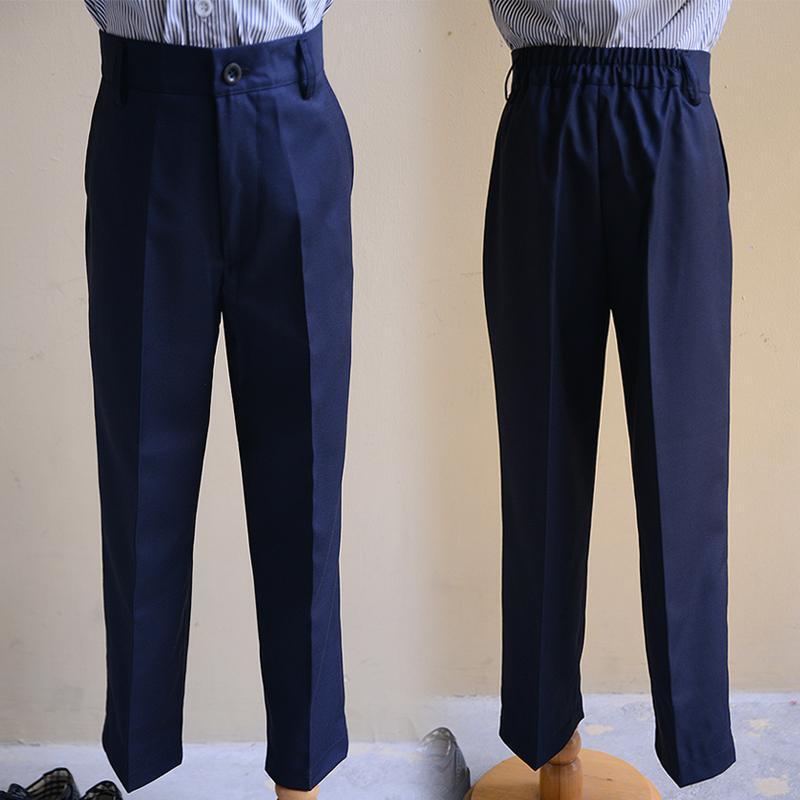 Boys' Suit Pants Black Trousers Performance Clothing Dress Large and Medium-sized Children's Suit Suit Student School Uniform Pants Dark Blue Trendy Boys' Suit Pants Black Trousers Performance Clothing Dress Large and Medium-sized Children's Suit Suit Student School Uniform Pants Dark Blue Trendy