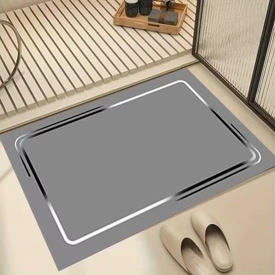 Minimalist High-End Bathroom Anti-Stain Non-Slip: Avtomobil döşəmə paspasları - high-end-floor-mat-2-4060cm-new-style-diatom-mud