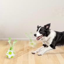 afp智能感应电动旋转球LED发光自动滚动球趣味逗狗追逐拖拽玩具