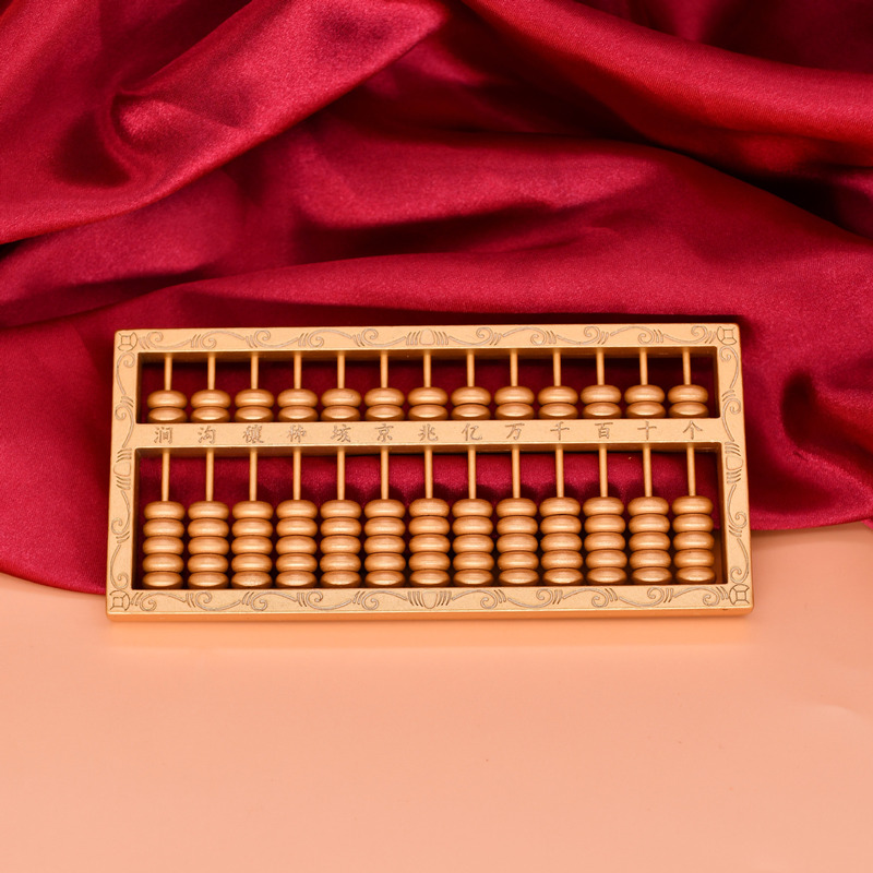 A Multi-Functional Abacus Ornament for Precise Calculations, a Good Luck Charm for the Office, Personalized Feng Shui Decoration, Metal Ornament for Feng Shui