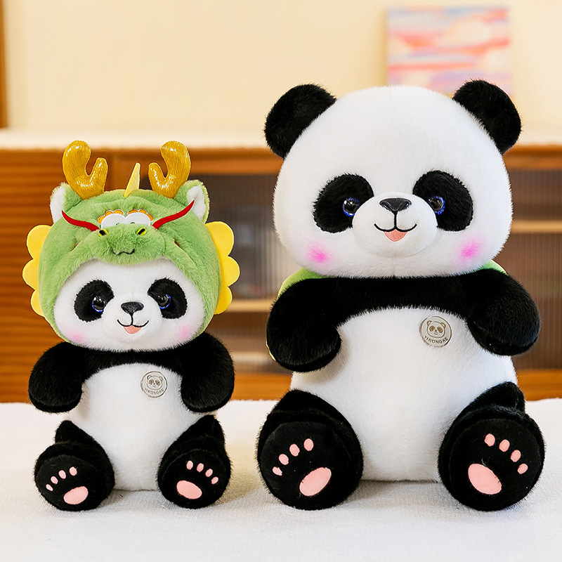 Creative faucet cap panda doll plush toy panda doll pillow Sichuan panda house commemorative gift