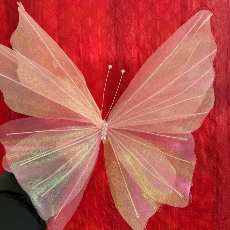 50cm Outdoor Photo Prop Artificial Handmade Floral Art Silk Butterfly Wedding Decoration Prop Artificial Flower