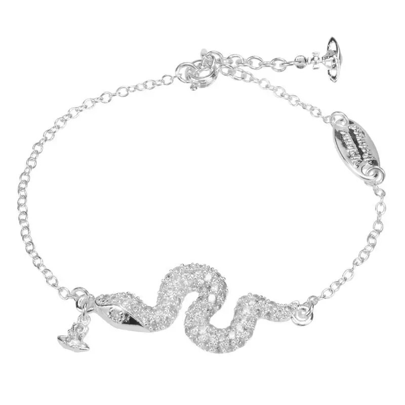 Empress Vivian Snake-Shaped Limited Edition Versatile Light Luxury Bracelet for Women, Light Luxury Fashion Exquisite Celebrity Style Bracelet