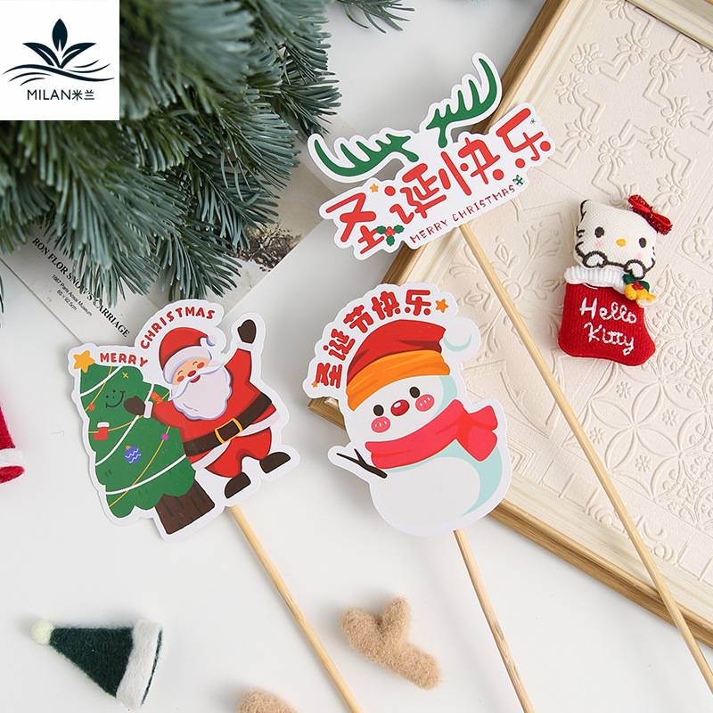 Navidad tarjetas de dibujos animados pastel horneado accesorios tarjetas de tarjetas de regalo tarjetas de regalo tarjetas de regalo