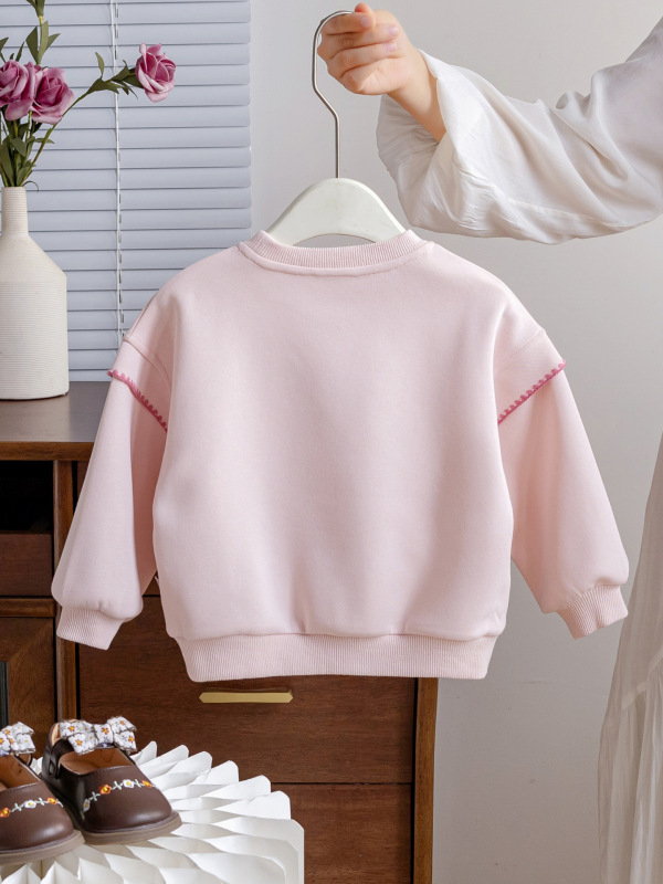 女の子の服の秋の服の2024新型の洋気の子供の頭の服の長袖の子供の秋の女の子の上着のファッション|undefined