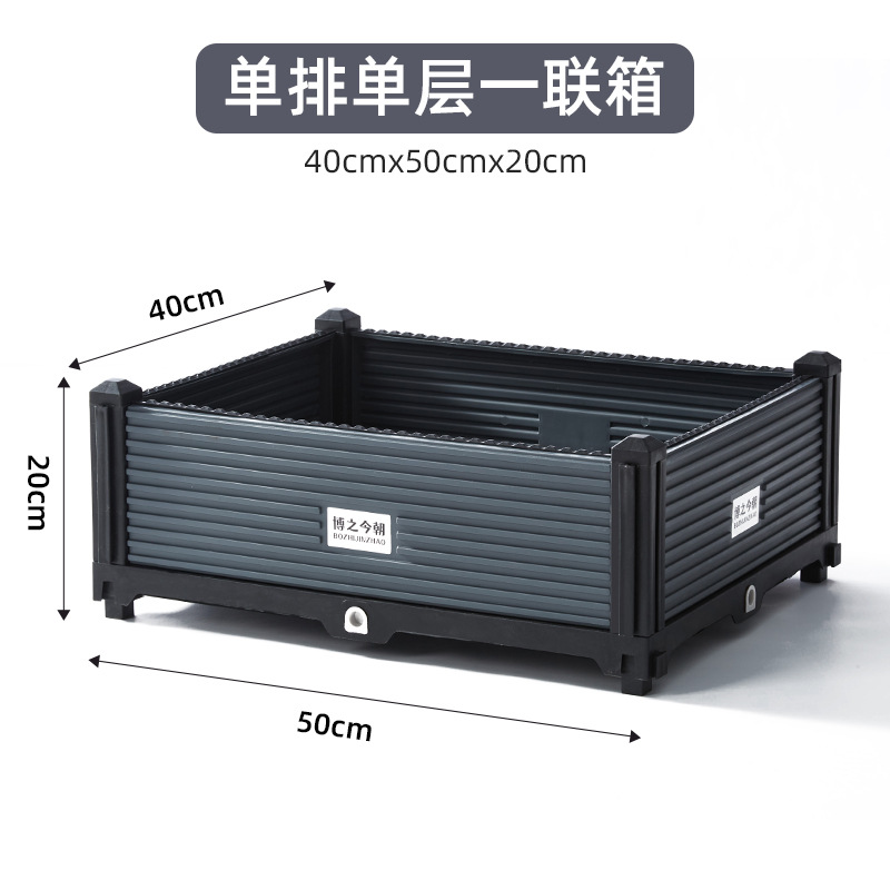 Caja de plantación de vegetales para exterior, extra grande, de plástico profundo, para balcón o patio