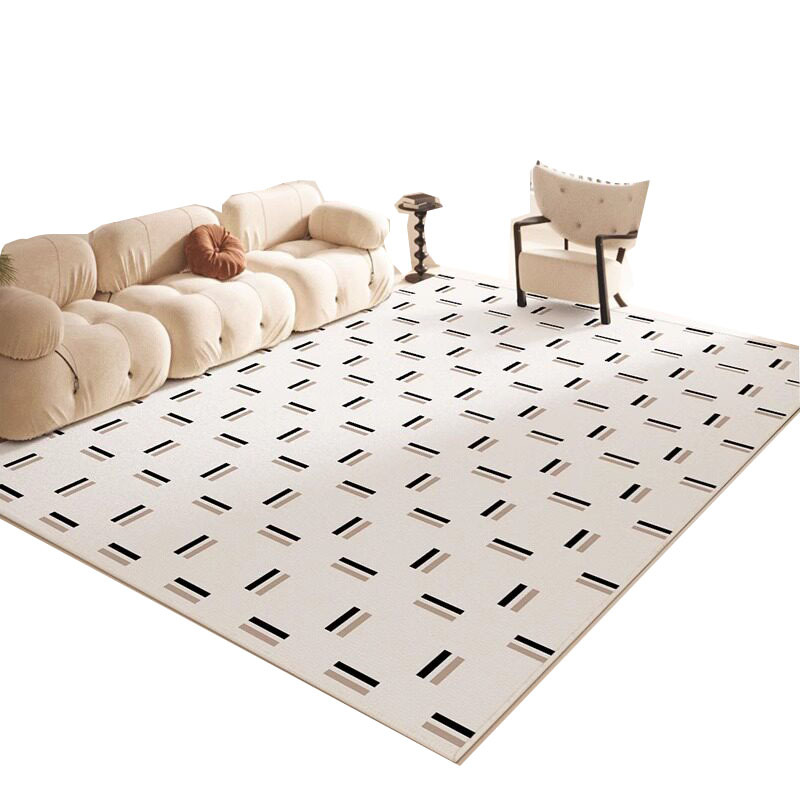 Alfombra de sala de estar ligera de lujo de alto nivel, gran área de sofá, mesa de té, mantas fáciles de cuidar, alfombra de cama de camello de dormitorio image 6