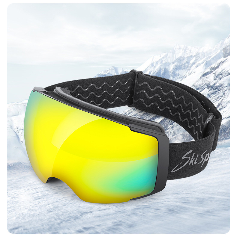 2024 ochelari de protecție sferici pentru miopie cu câmp mare magnetic pentru schi pentru adulți, în aer liber, anti-ceață_voghion.com