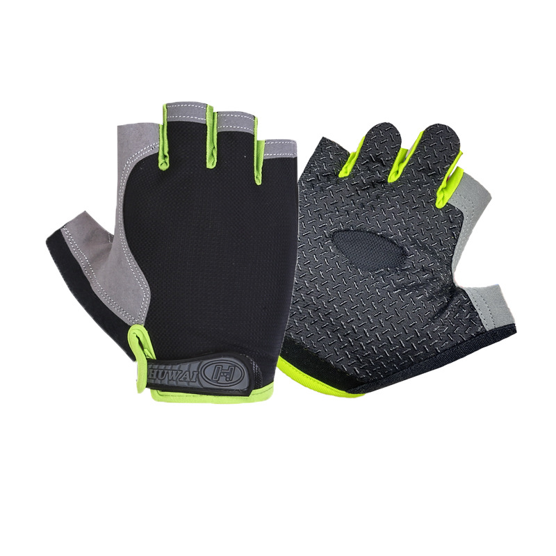 Guantes de fitness para hombres y mujeres de verano Delgado medio dedo deportes equipo anti-capullo entrenamiento barra horizontal resistente al desgaste yoga montar en bicicleta