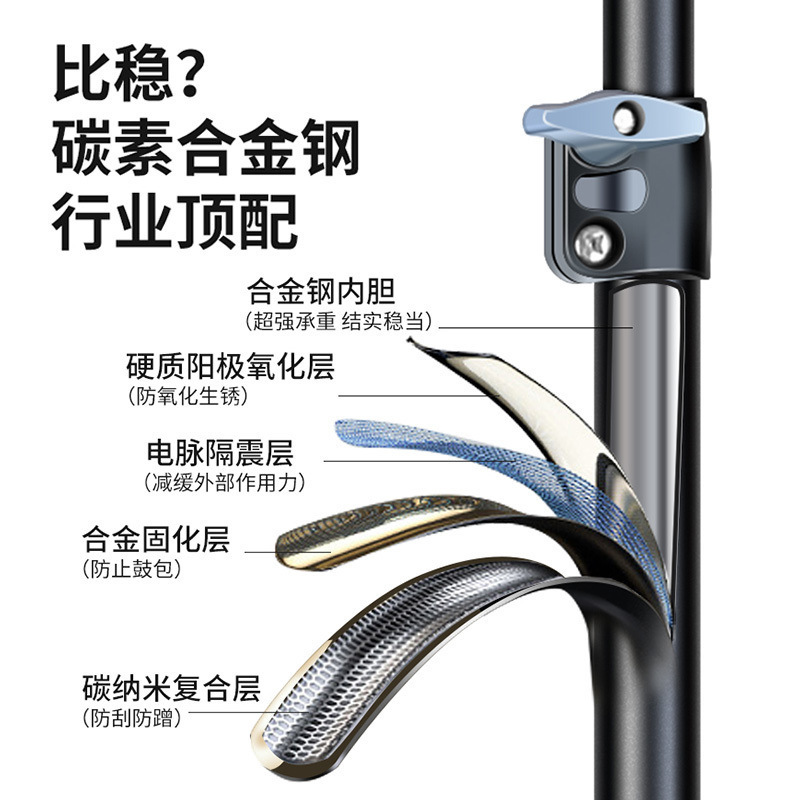 双手机直播支架多机位拍照自拍补光灯主播拍摄落地抖音三脚架